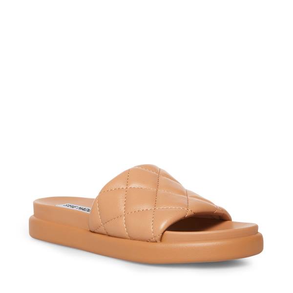 Steve Madden Abell Tan Women's Sandals Brown | SM-352RS