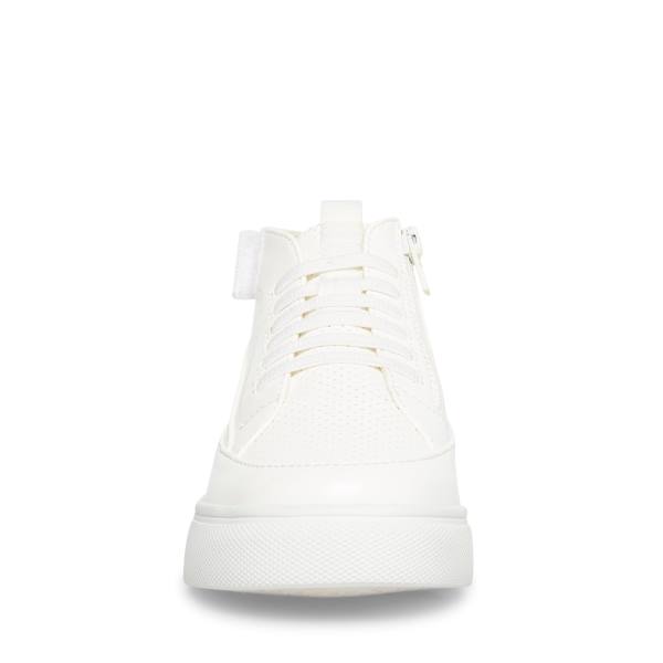 Steve Madden Achangee Kids' Sneakers White | SM-097RW