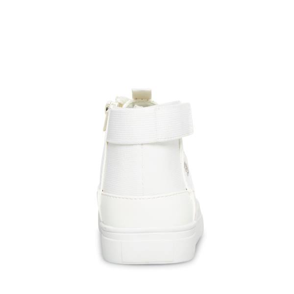 Steve Madden Achangee Kids' Sneakers White | SM-097RW