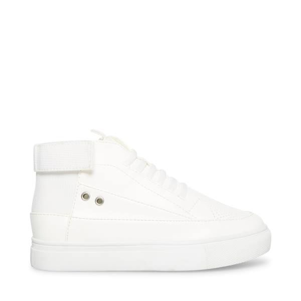 Steve Madden Achangee Kids\' Sneakers White | SM-097RW