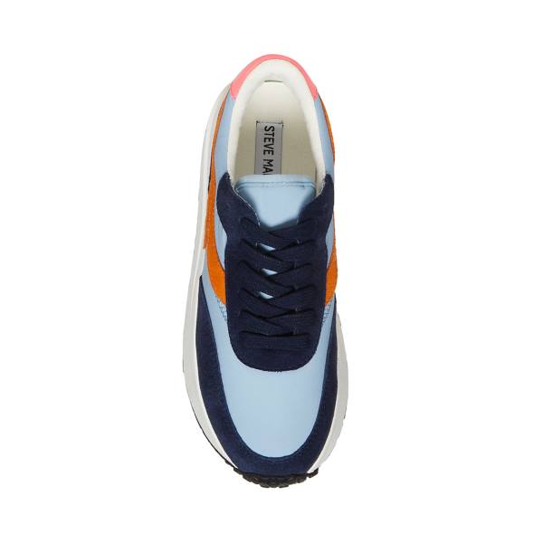 Steve Madden Actions Women's Sneakers Blue Multicolor | SM-432ME