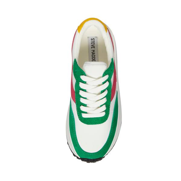 Steve Madden Actions Women's Sneakers Green Multicolor | SM-032MW