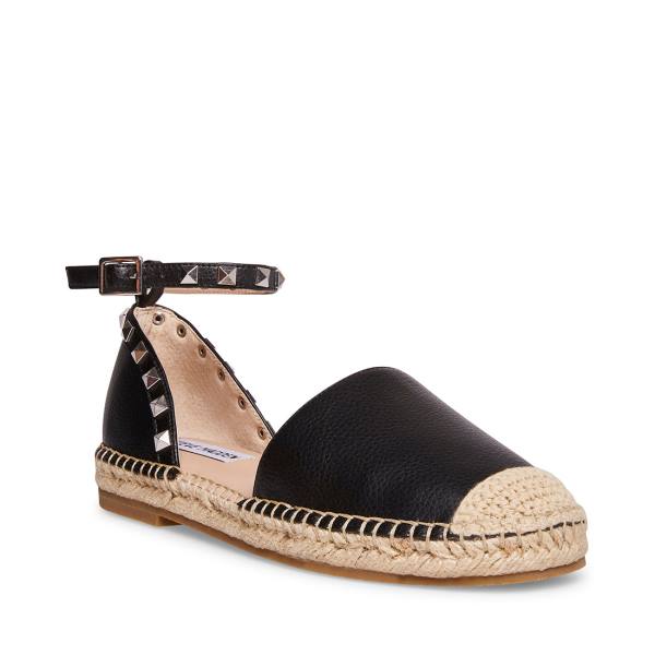 Steve Madden Alissa Women's Flat Shoes Black | SM-123YG