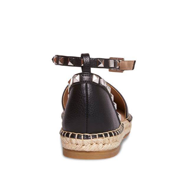 Steve Madden Alissa Women's Flat Shoes Black | SM-123YG