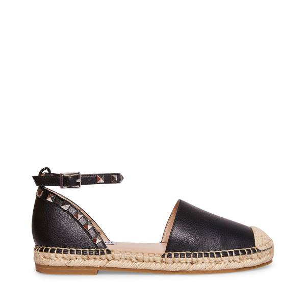Steve Madden Alissa Women\'s Flat Shoes Black | SM-123YG