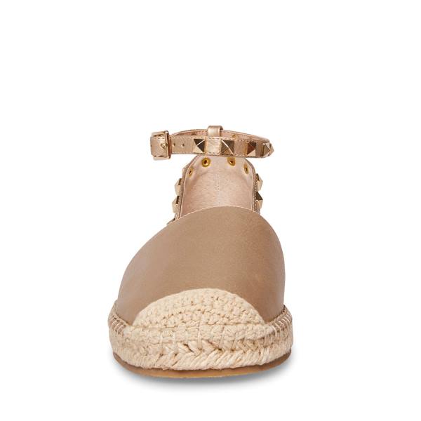 Steve Madden Alissa Women's Flat Shoes Gold | SM-713QZ