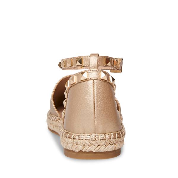 Steve Madden Alissa Women's Flat Shoes Gold | SM-713QZ