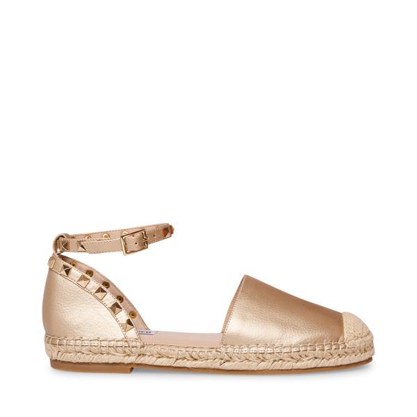 Steve Madden Alissa Women\'s Flat Shoes Gold | SM-713QZ