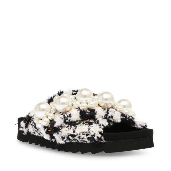 Steve Madden Amie Women's Sandals White Multicolor | SM-159OC