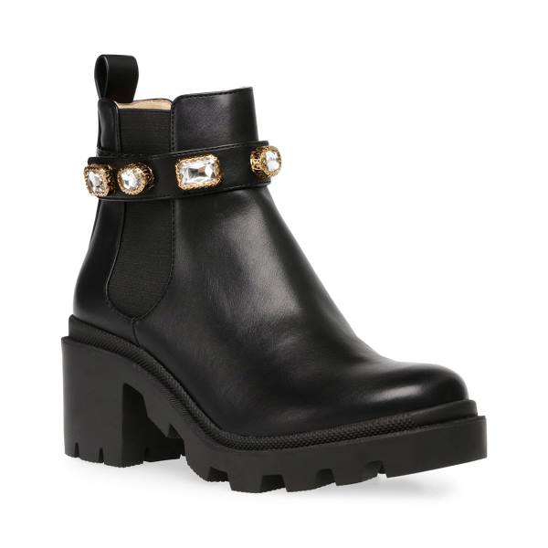 Steve Madden Amulet Women's Booties Black | SM-375PQ