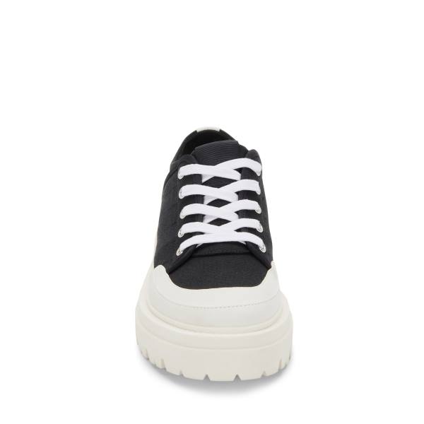Steve Madden Avah Canvas Women's Sneakers Black | SM-306EX