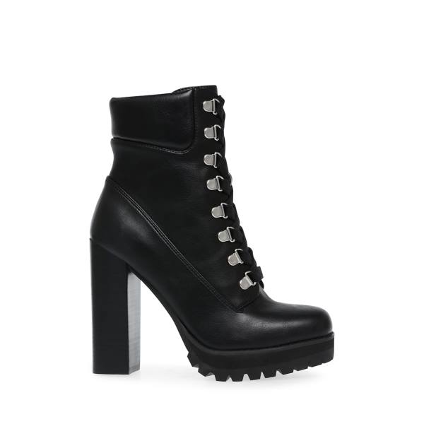 Steve Madden Beso Women\'s Booties Black | SM-649AL