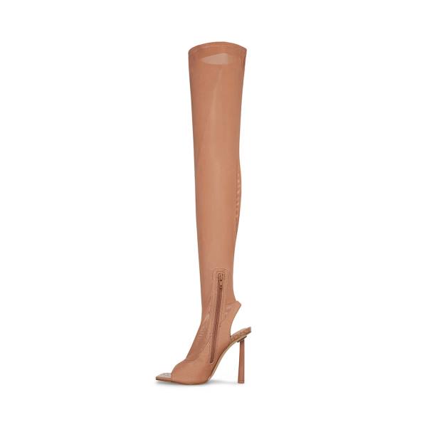Steve Madden Beverley Blush Women's Boots Pink | SM-840XC