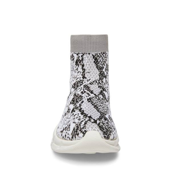 Steve Madden Bitten Snake Women's Sneakers White Snake | SM-279RC