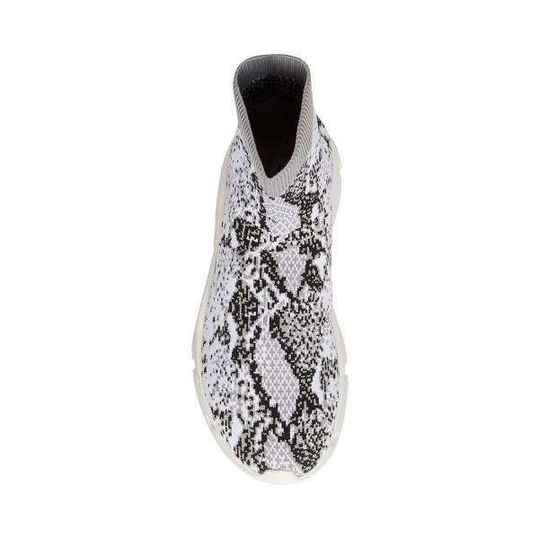 Steve Madden Bitten Snake Women's Sneakers White Snake | SM-279RC