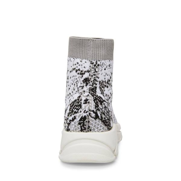 Steve Madden Bitten Snake Women's Sneakers White Snake | SM-279RC