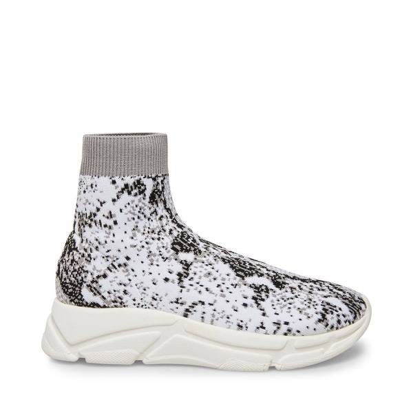 Steve Madden Bitten Snake Women\'s Sneakers White Snake | SM-279RC