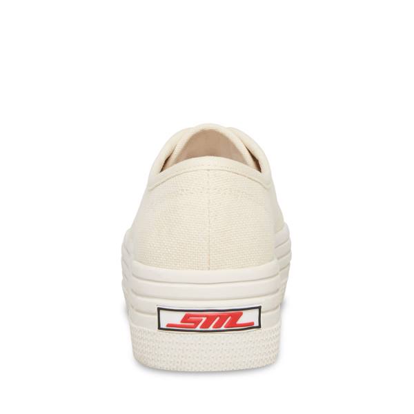 Steve Madden Bobbi 30 Bone Women's Sneakers Beige | SM-165FC