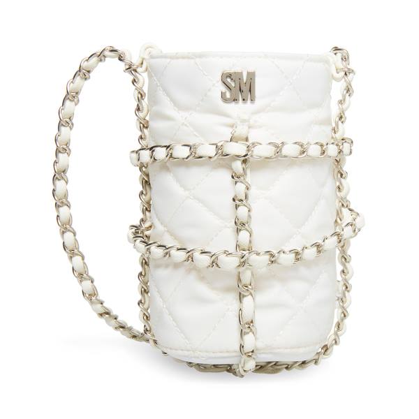 Steve Madden Bquench Women\'s Shoulder Bags White | SM-452NP