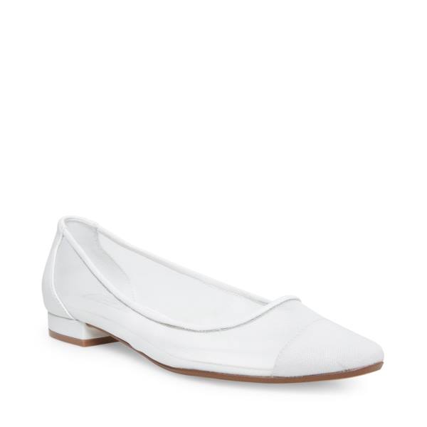 Steve Madden Bridget Women's Flat Shoes White Multicolor | SM-489RL