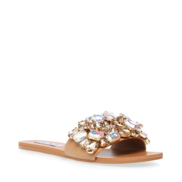 Steve Madden Brielle Tan Women's Sandals Beige | SM-153FM