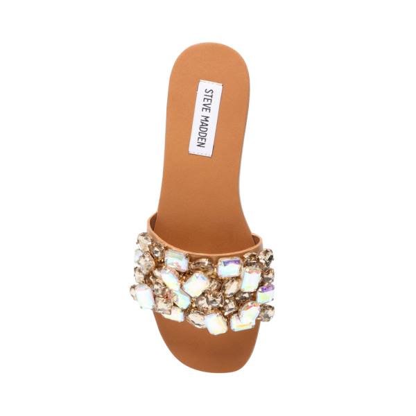 Steve Madden Brielle Tan Women's Sandals Beige | SM-153FM