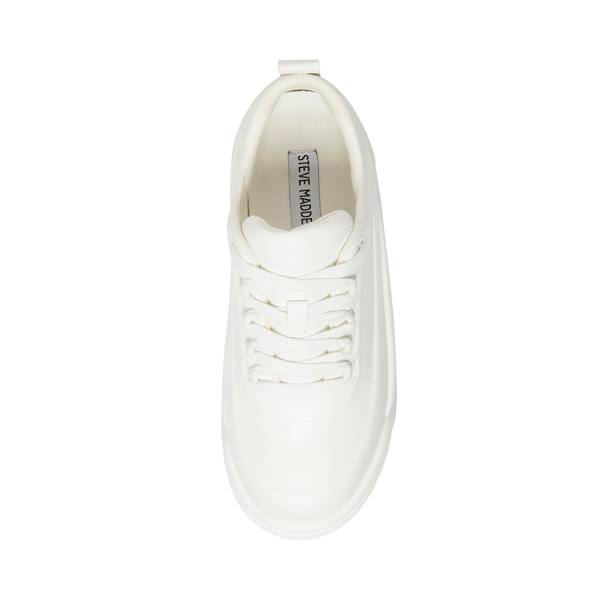 Steve Madden Briggs Women's Sneakers White | SM-267TV