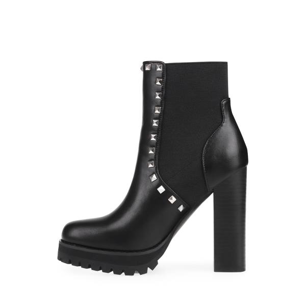 Steve Madden Brisa Women's Booties Black | SM-571XM