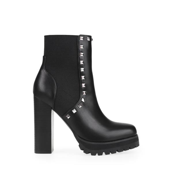 Steve Madden Brisa Women\'s Booties Black | SM-571XM