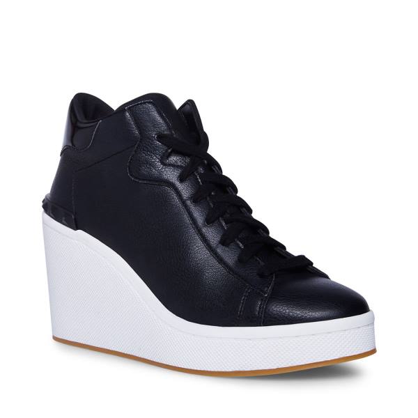 Steve Madden Brix Women's Sneakers Black | SM-238MP