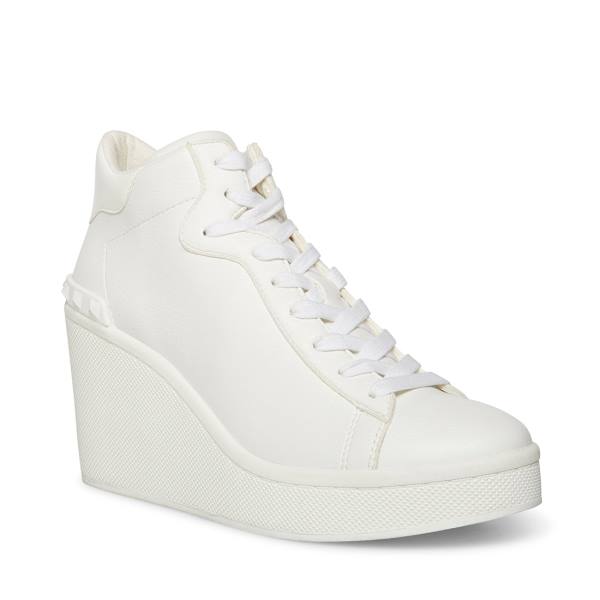 Steve Madden Brix Women's Sneakers White | SM-619UL