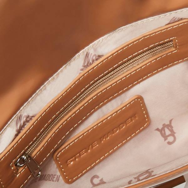 Steve Madden Bsublime Camel Fabric Women's Shoulder Bags Brown | SM-137DQ