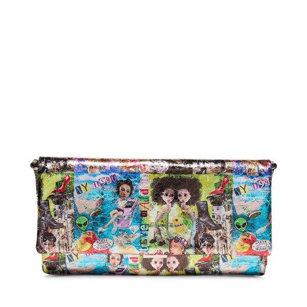 Steve Madden Bsublime Women\'s Crossbody Bags Silver Multicolor | SM-315XS