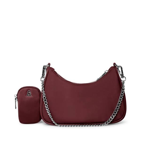 Steve Madden Bvital Burgundy Women\'s Shoulder Bags Burgundy | SM-756CF