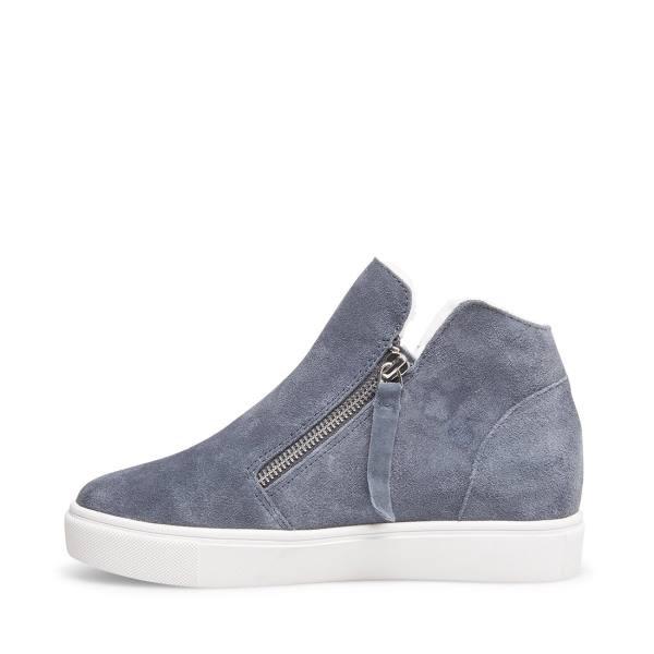 Steve Madden Caliber-f Suede Women's Sneakers Grey | SM-478VY