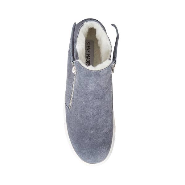 Steve Madden Caliber-f Suede Women's Sneakers Grey | SM-478VY