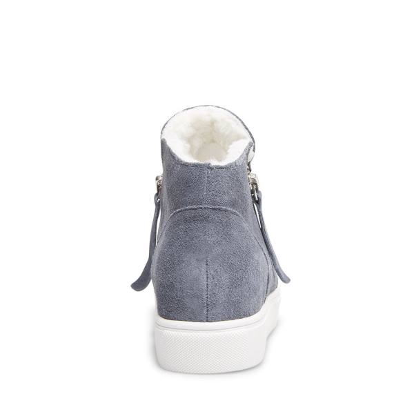 Steve Madden Caliber-f Suede Women's Sneakers Grey | SM-478VY