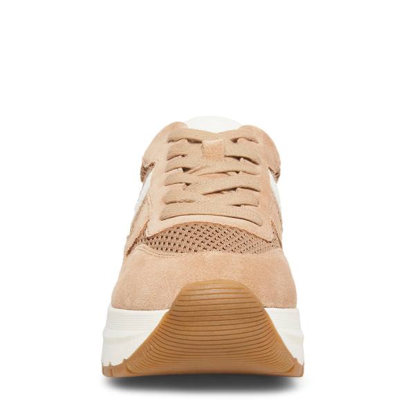 Steve Madden Carlton Sand Women's Sneakers Brown | SM-392KS