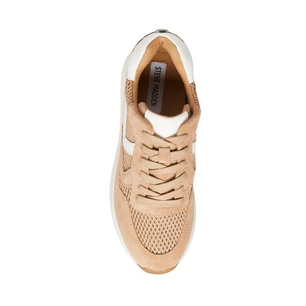 Steve Madden Carlton Sand Women's Sneakers Brown | SM-392KS