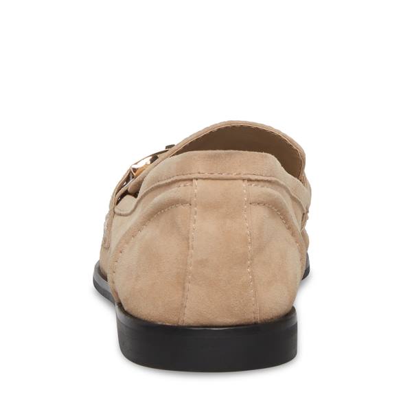 Steve Madden Carrine Tan Suede Women's Flat Shoes Brown | SM-126SV