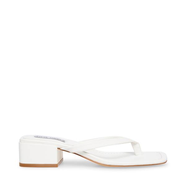 Steve Madden Claudette Women\'s Sandals White | SM-140BC