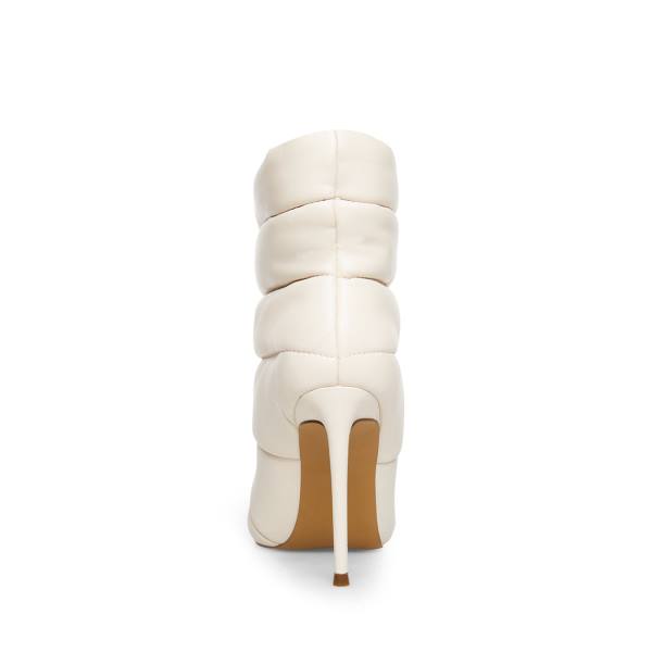 Steve Madden Cloak Bone Women's Booties Beige | SM-045DO