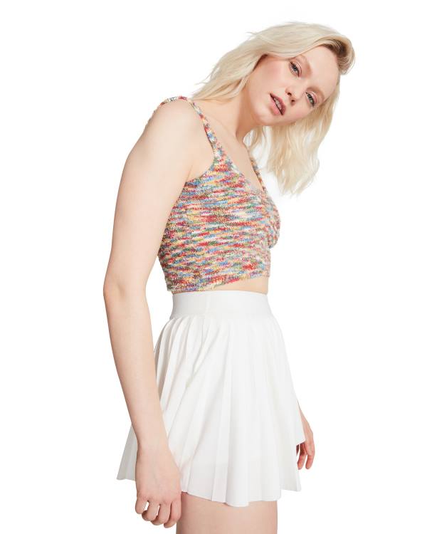Steve Madden Cozy Knit Tank Women's Tops Red | SM-803XR