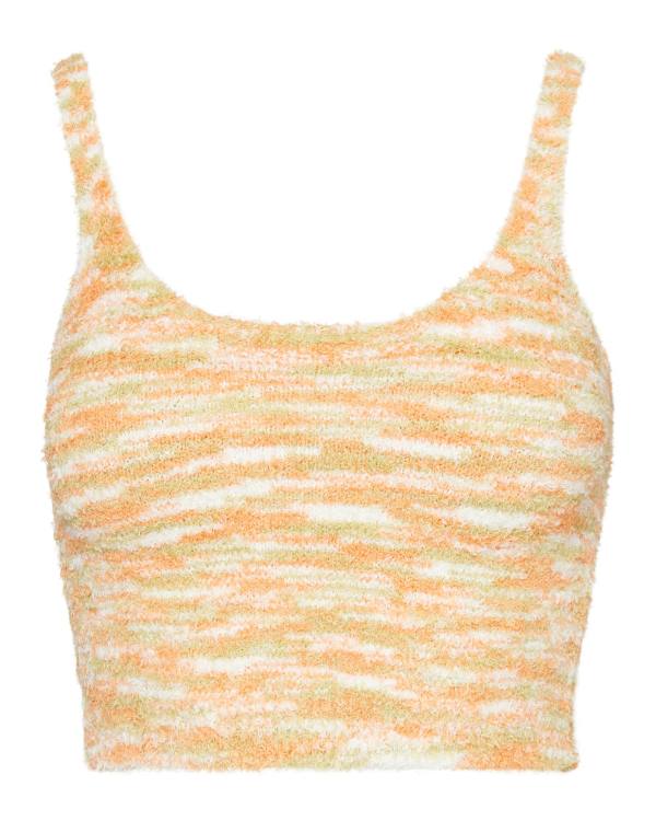 Steve Madden Cozy Knit Tank Women's Tops Orange | SM-831VU