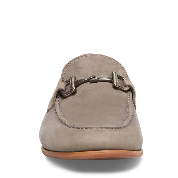 Steve Madden Debinair Nubuck Men's Dress Shoes Grey | SM-945PI