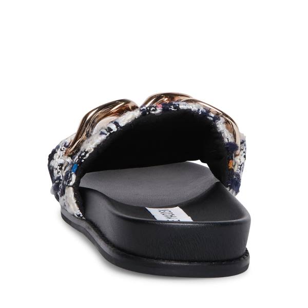 Steve Madden Delay Women's Sandals Navy Multicolor | SM-751HG