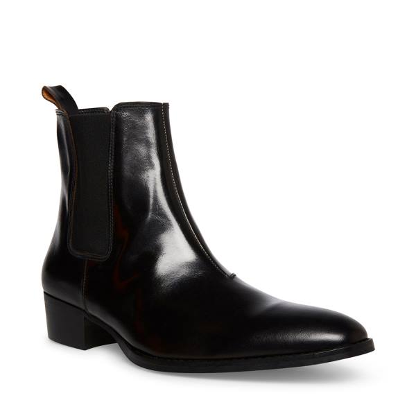 Steve Madden Dex Box Men's Boots Black | SM-658UP