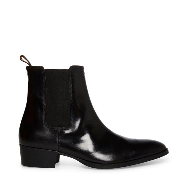 Steve Madden Dex Box Men\'s Boots Black | SM-658UP
