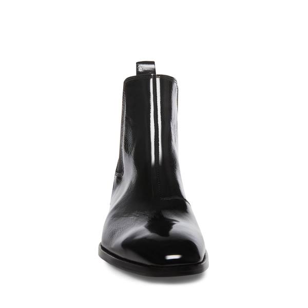 Steve Madden Dex-l Patent Men's Boots Black | SM-540ZW