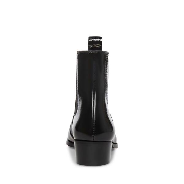 Steve Madden Dex-l Patent Men's Boots Black | SM-540ZW